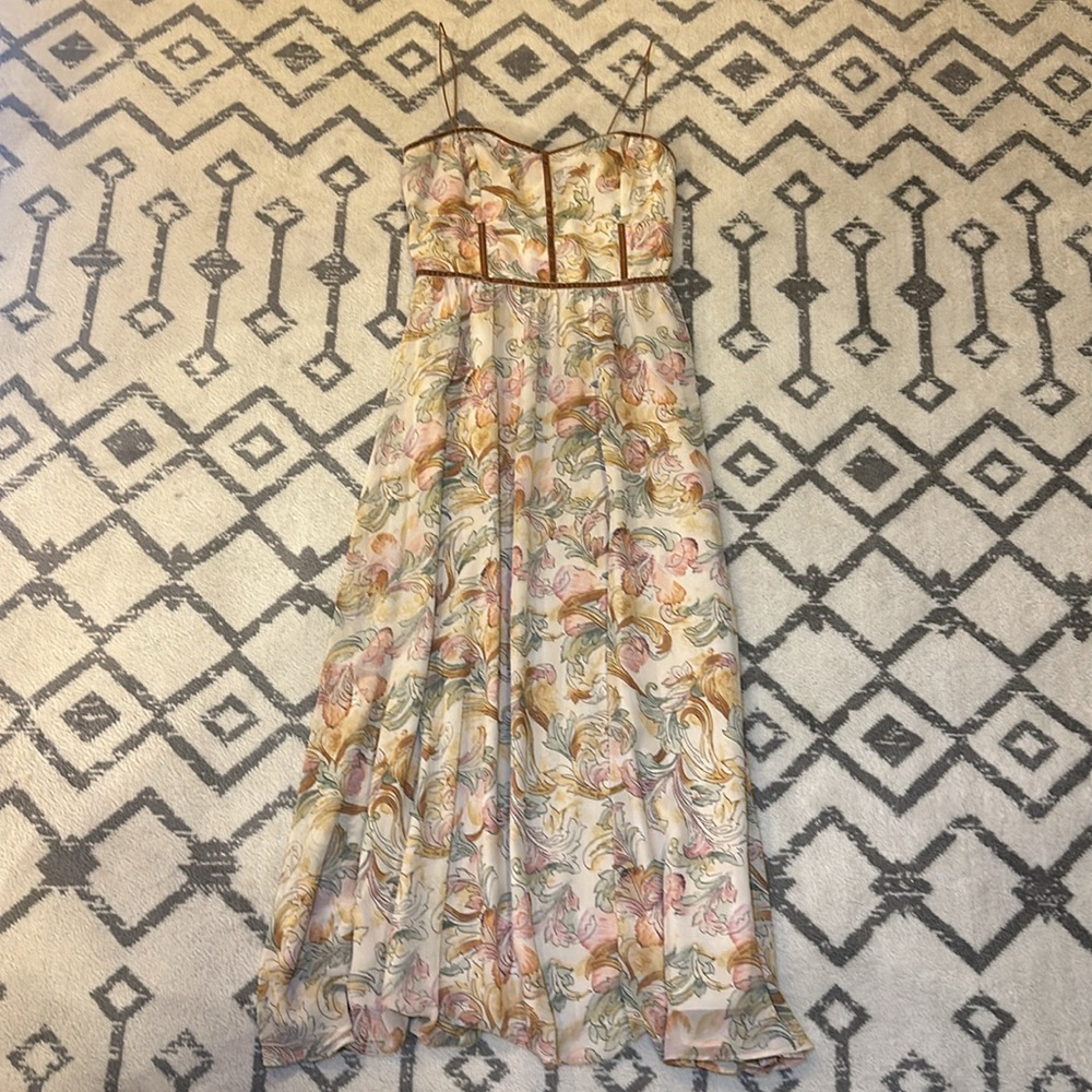 12th Tribe Ruby Floral Maxi Dress Sz S - Picture 5 of 7